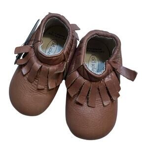 New Old Soles Fringe Booties sz 21 (US 5) Tan Fringe Booties